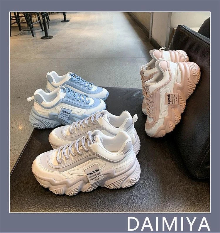 Women Sneakers Casual Sneakers Women Comfortable Soft Bottom Lace Up Female Shoes