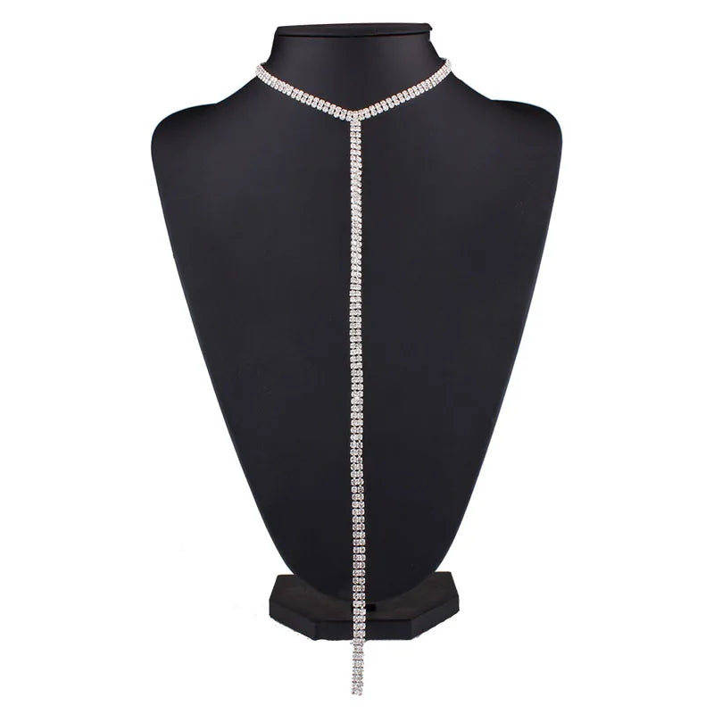 Rhinestone Choker Crystal Gem Luxury Choker Necklace for Women