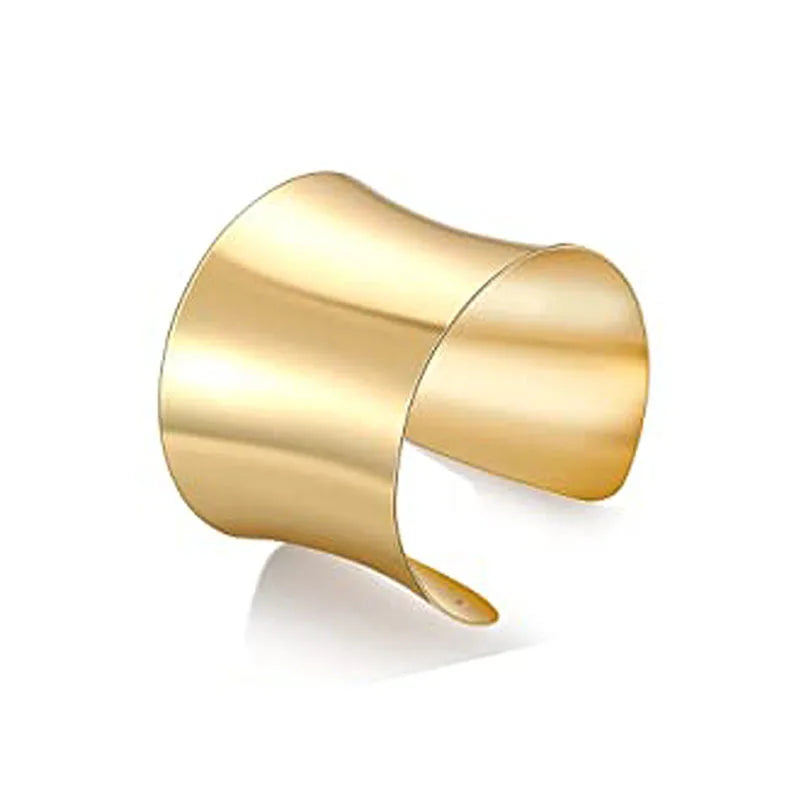 Round Chain Charms Cuff Bracelet For Women
