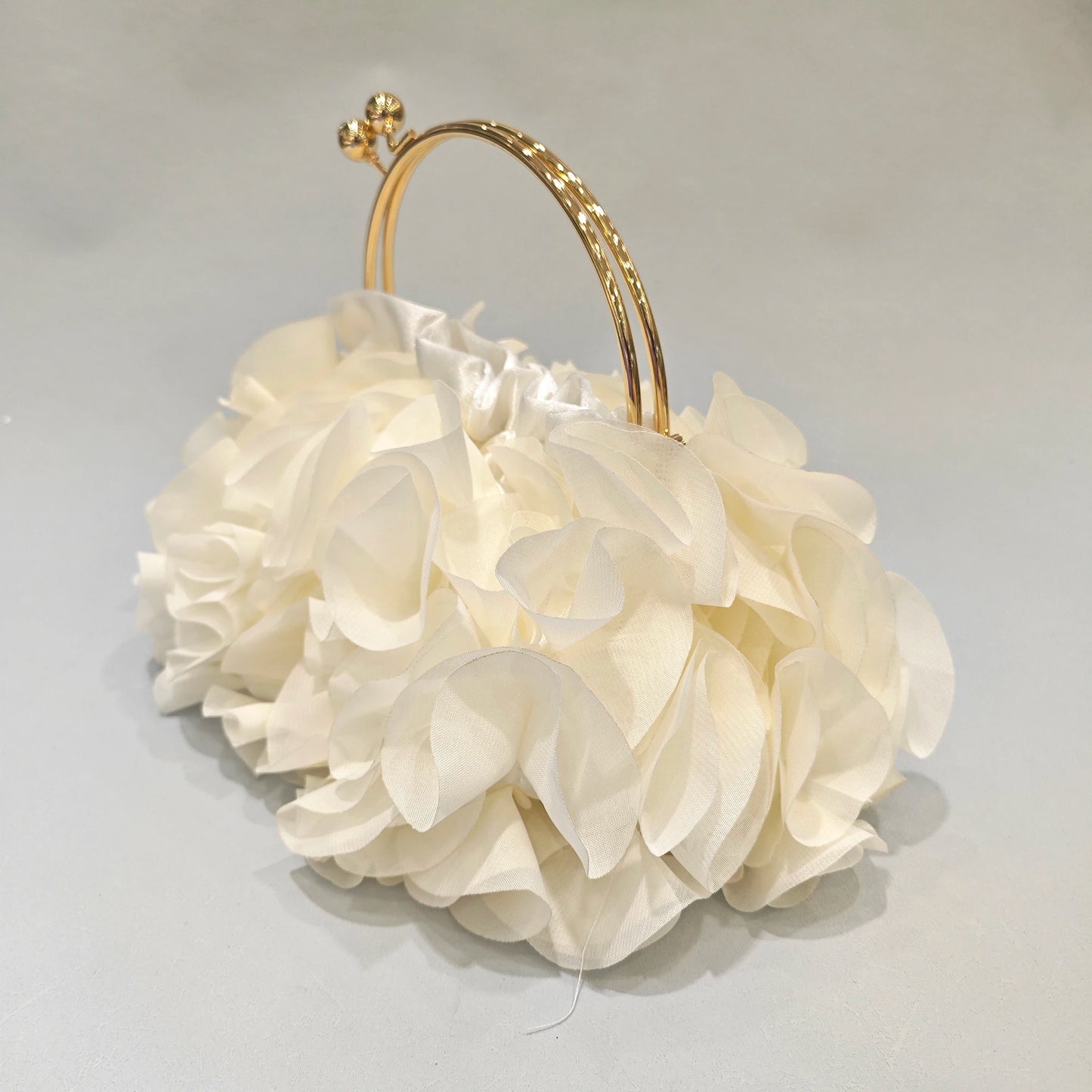 Red/White Bridal Flower Evening Clutch Bag Floral Wedding Party Purses
