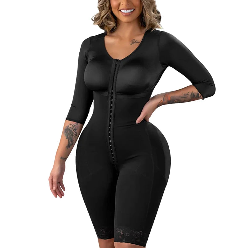 Full Body Colombian Girdles Shaper High Compression Bodysuits Postoperative Postpartum Lipo Arm Slimmer