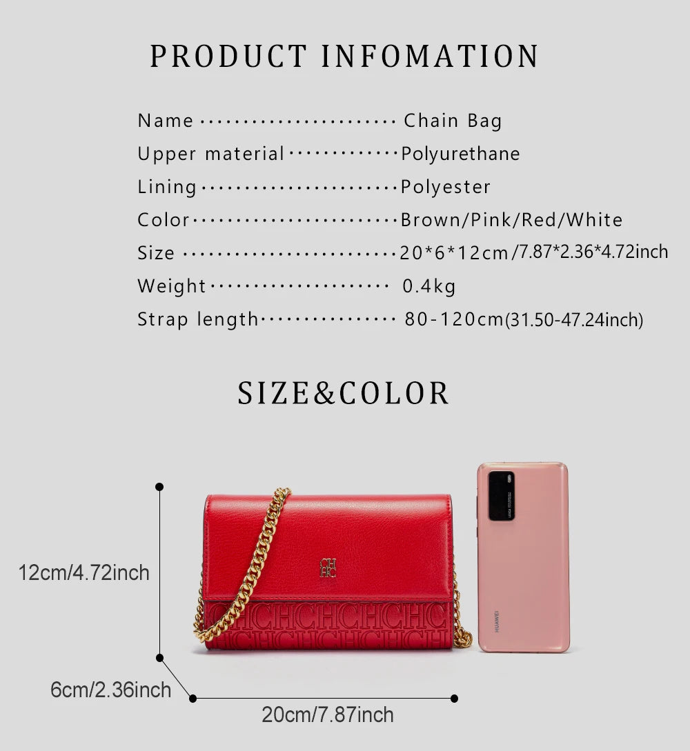 Exquisite Craftsmanship Light Luxury Design Chain Bag Women's Crossbody Bag