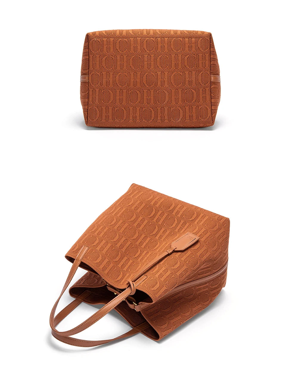 Classic New Solid Color Handbag Women's Exquisite Handcrafted Weaving Large Capacity Handbag