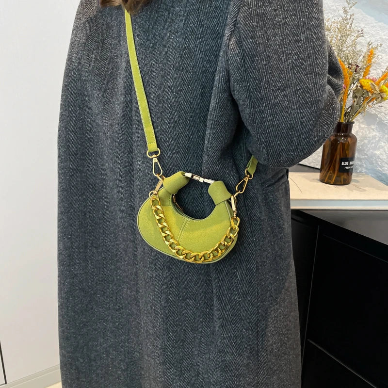 Mini PU Leather Saddle Shoulder Bag for Women Y2K Handbags and Purses Crossbody Bags