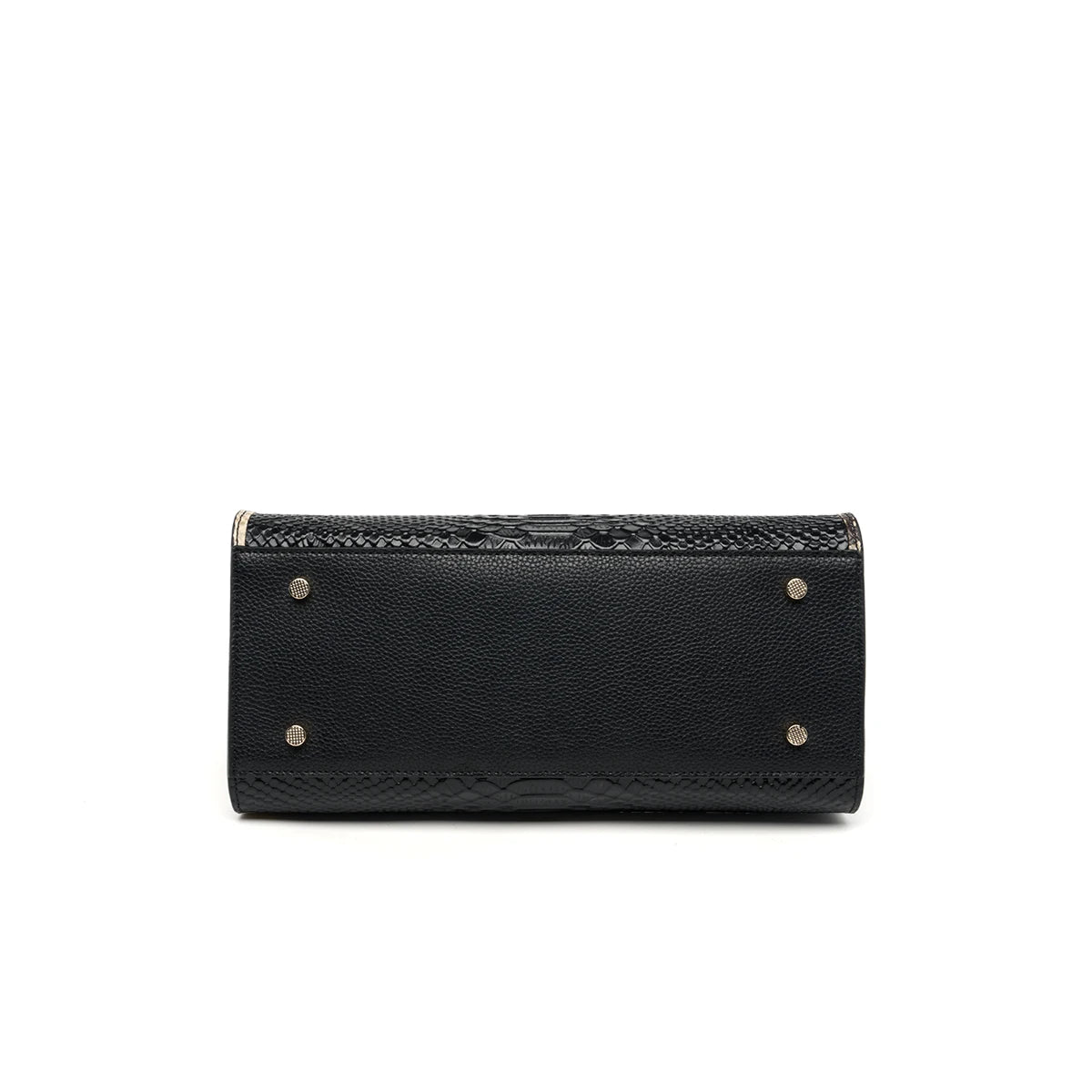 Elegant Single Shoulder Bag Business Women Black Animal Pattern Purses