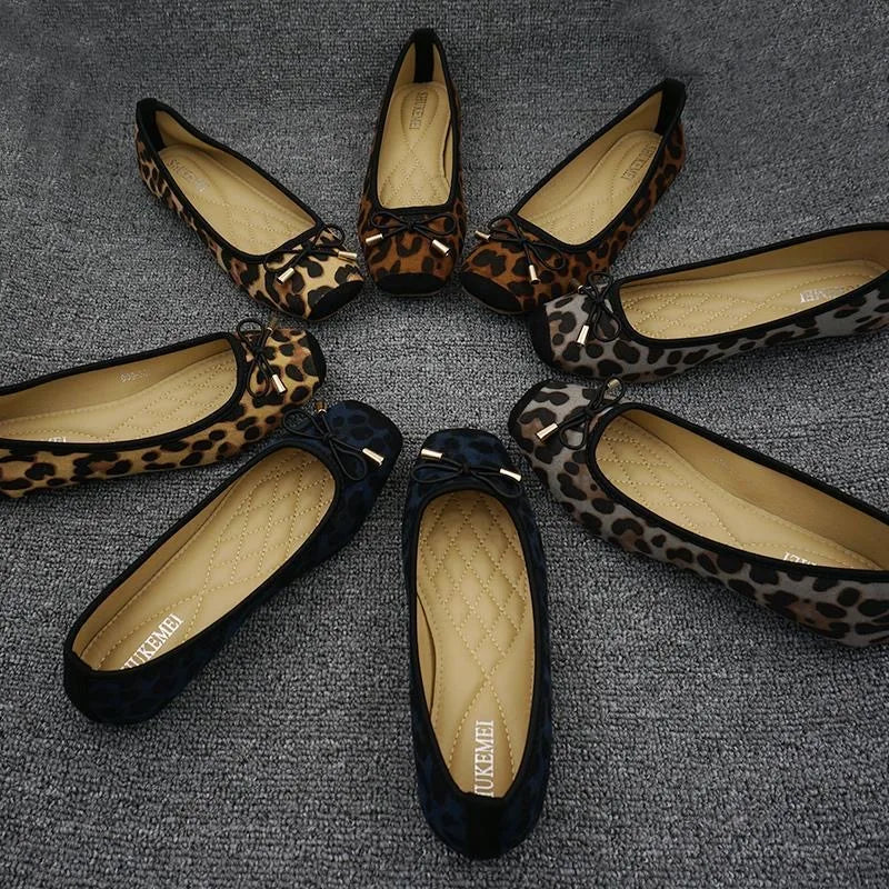 Flat Shoes Women Ballet Flats Bowknot Ladies Shoes Big Size 42