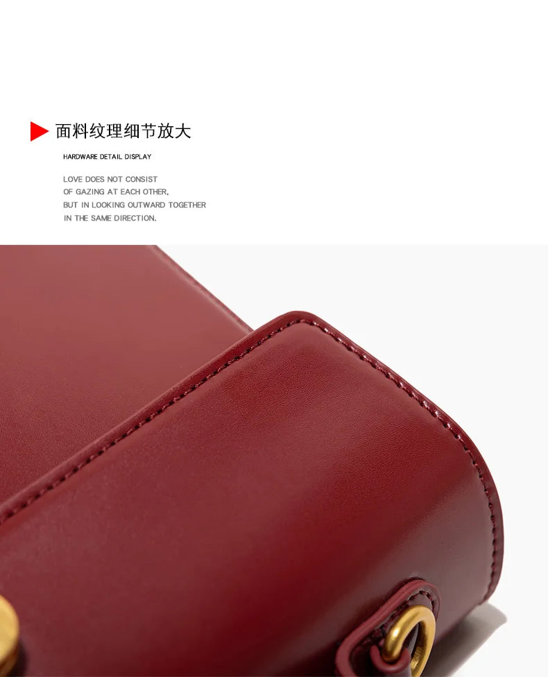 Square Bag Women's Handbag High Quality Single Shoulder Crossbody Bag