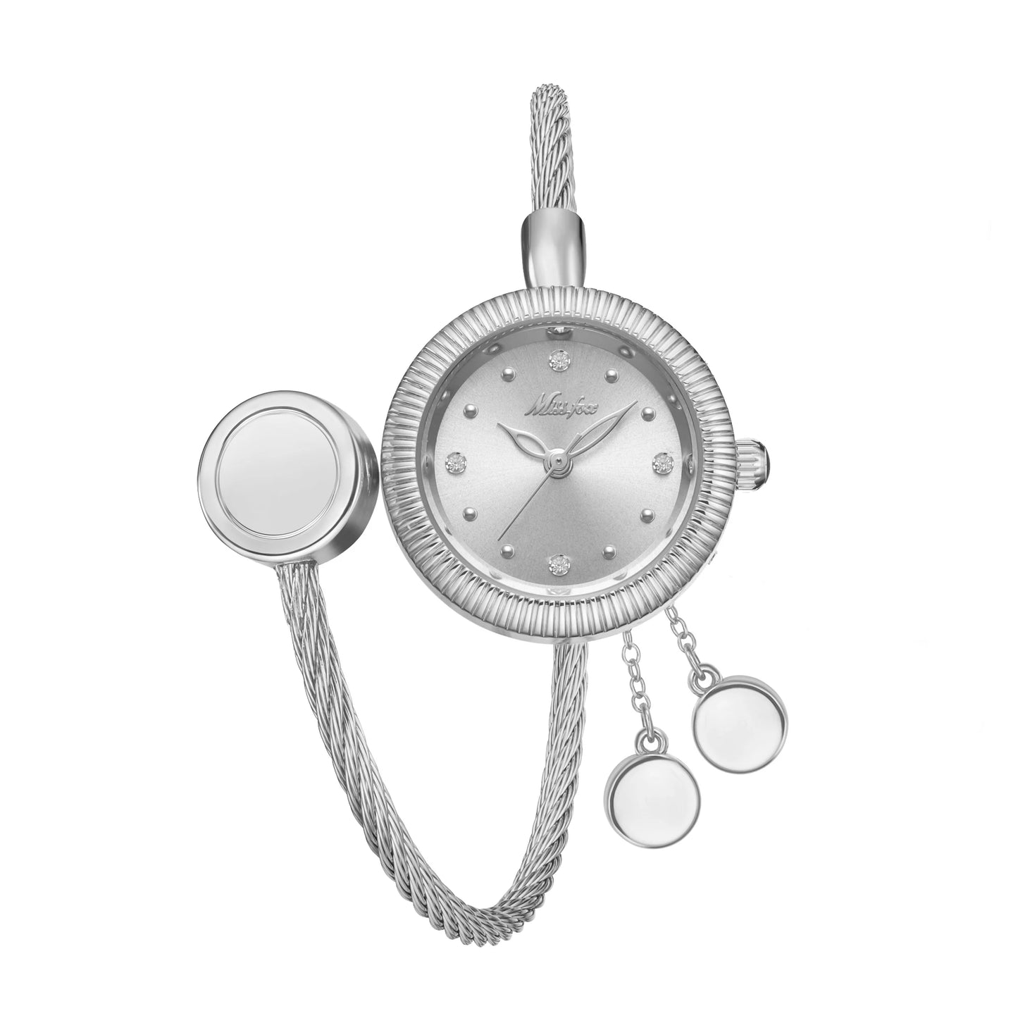 Mini Gold Watches For Women Causal Fashion Open Band Small Watch Power By Battery Ladies Wristwatches
