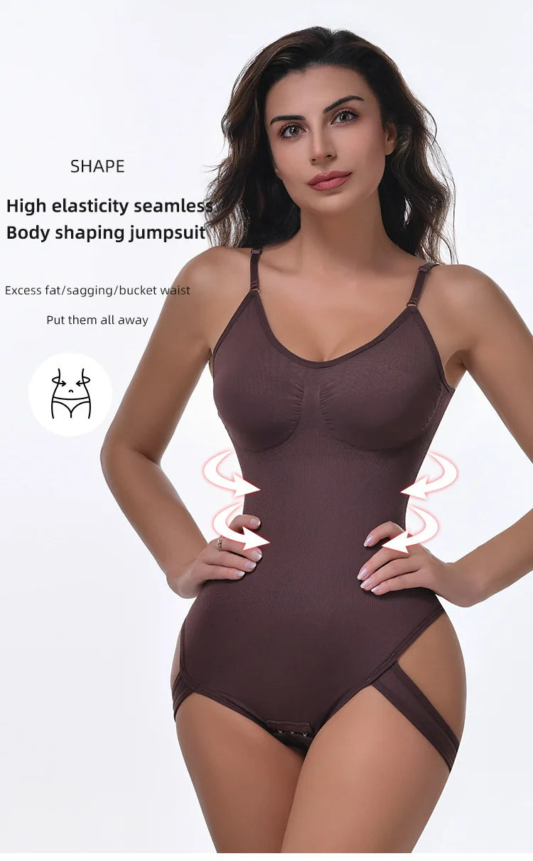 Women Bodysuit Shapewear Tummy Control Fajas Body Shaper Waist Trainer