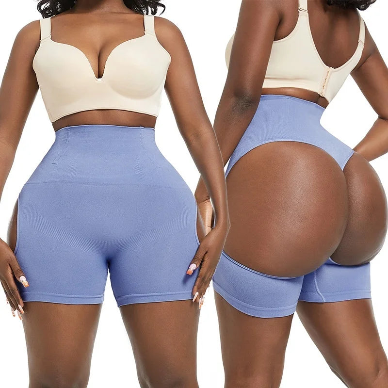 Sexy Nylon Control Panties Body Shaper Women Underwear Show Buttocks High Waist Butt Lifter Plus Size Underwear