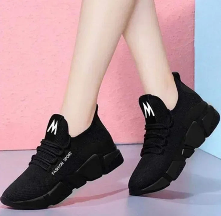 Women's shoes new comfortable women's sneakers spring and autumn fashion lace-up comfortable light sports shoes