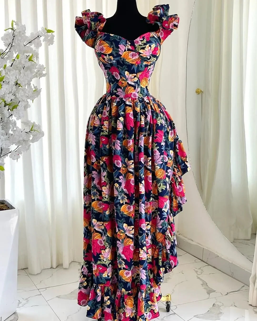 Women Summer Spring Africa Clothing Sleeveless Dress Sexy V-Neck Slim Dress