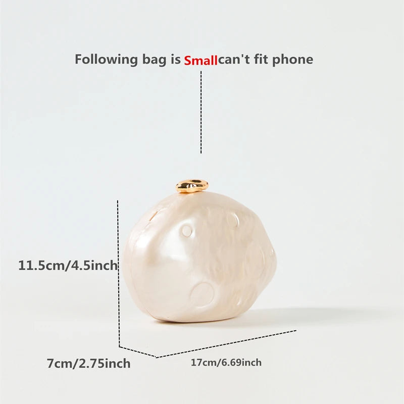 Stone shape Small Acrylic clutch bag women for wedding evening party