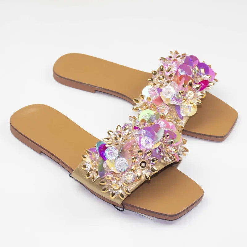 Women Crystal Sandals Fashion Diamond Women's Slippers