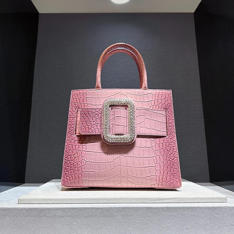 High Quality Crocodile Leather Handbag for Women Shoulder Crossbody Bag