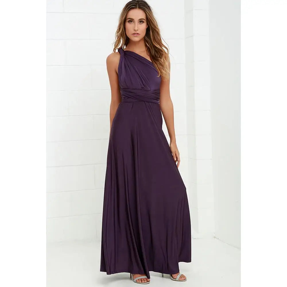 Multiway Wrap Convertible Boho Maxi Dress Bridesmaid Infinity Robe Dresses
