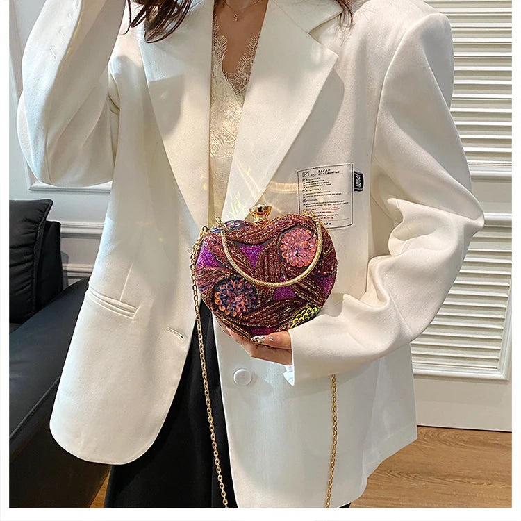 Luxury Gold Clutch Bags for Women Evening Purse Designer Crossbody Bag