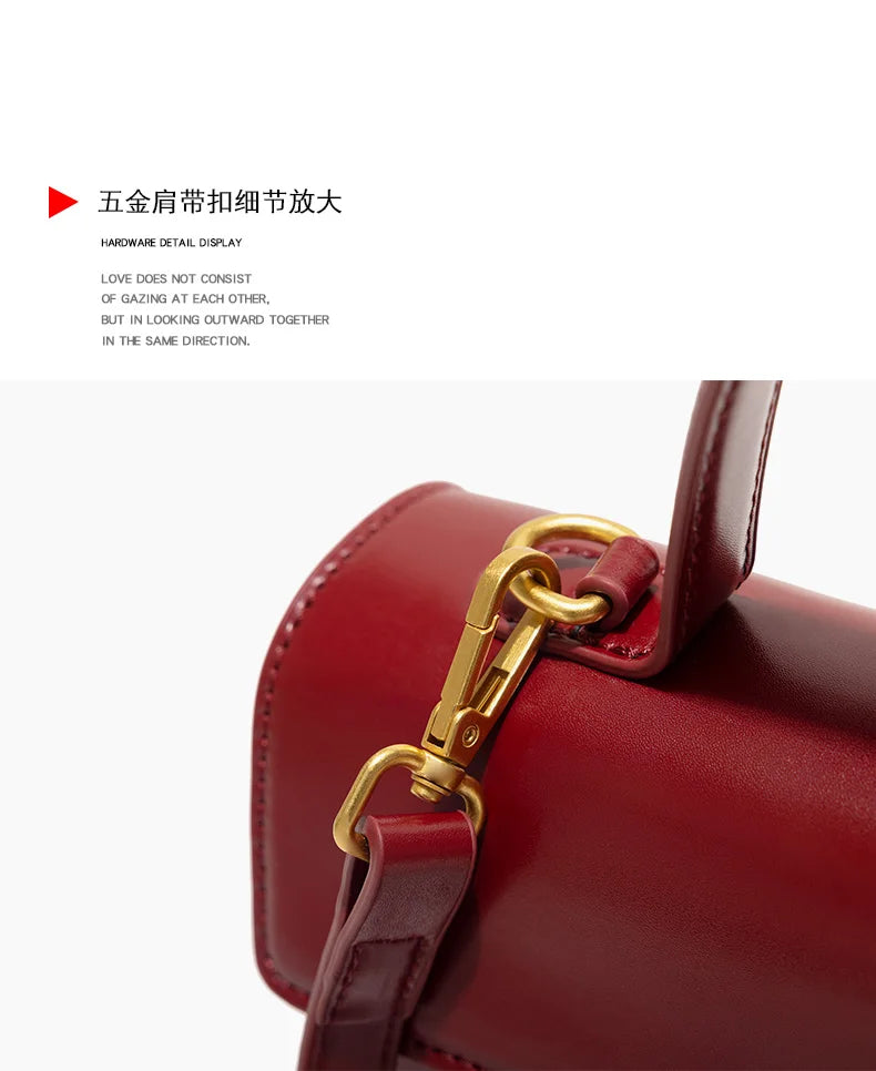 Square Bag Women's Handbag High Quality Single Shoulder Crossbody Bag