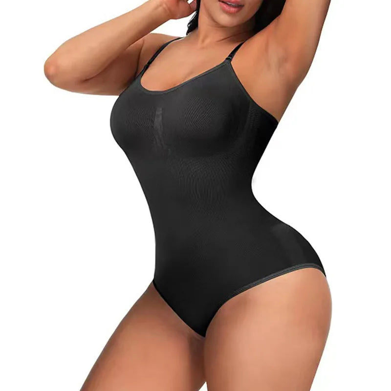 High Elastic Bodysuit for Women Tummy Control Shapewear Seamless Sculpting Thong Body Shaper