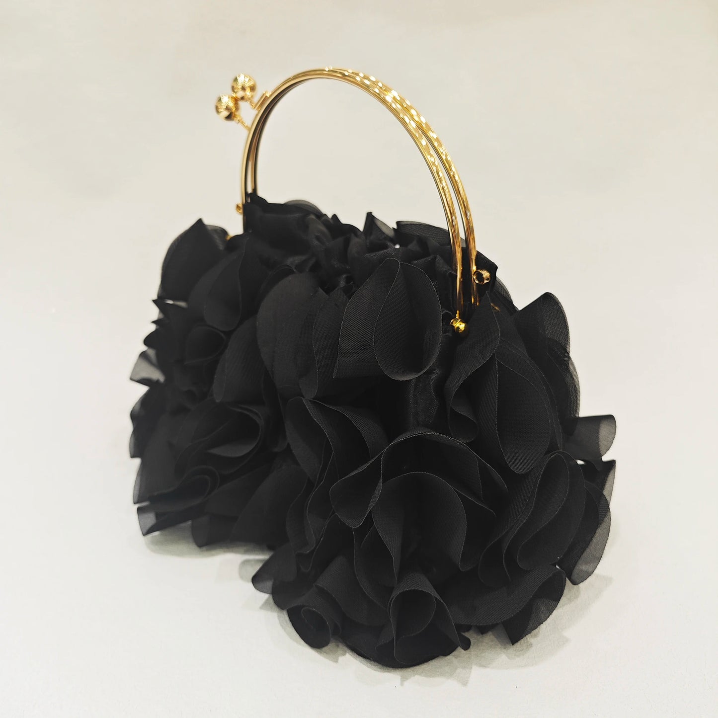 Red/White Bridal Flower Evening Clutch Bag Floral Wedding Party Purses