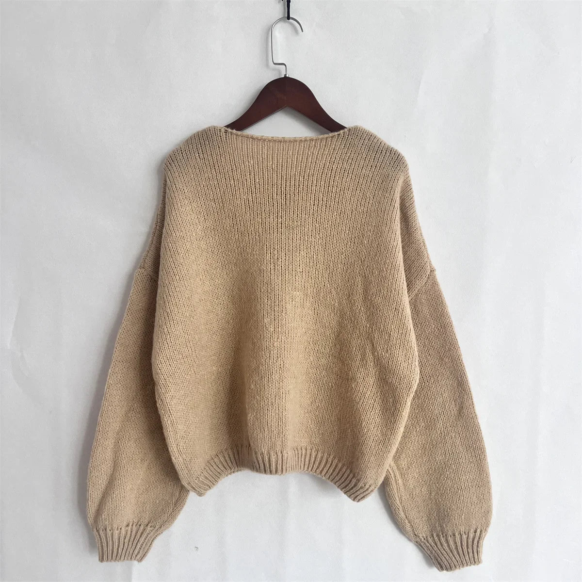 Elegant Knitted Cardigan Sweater Women's Lace up Cardigan