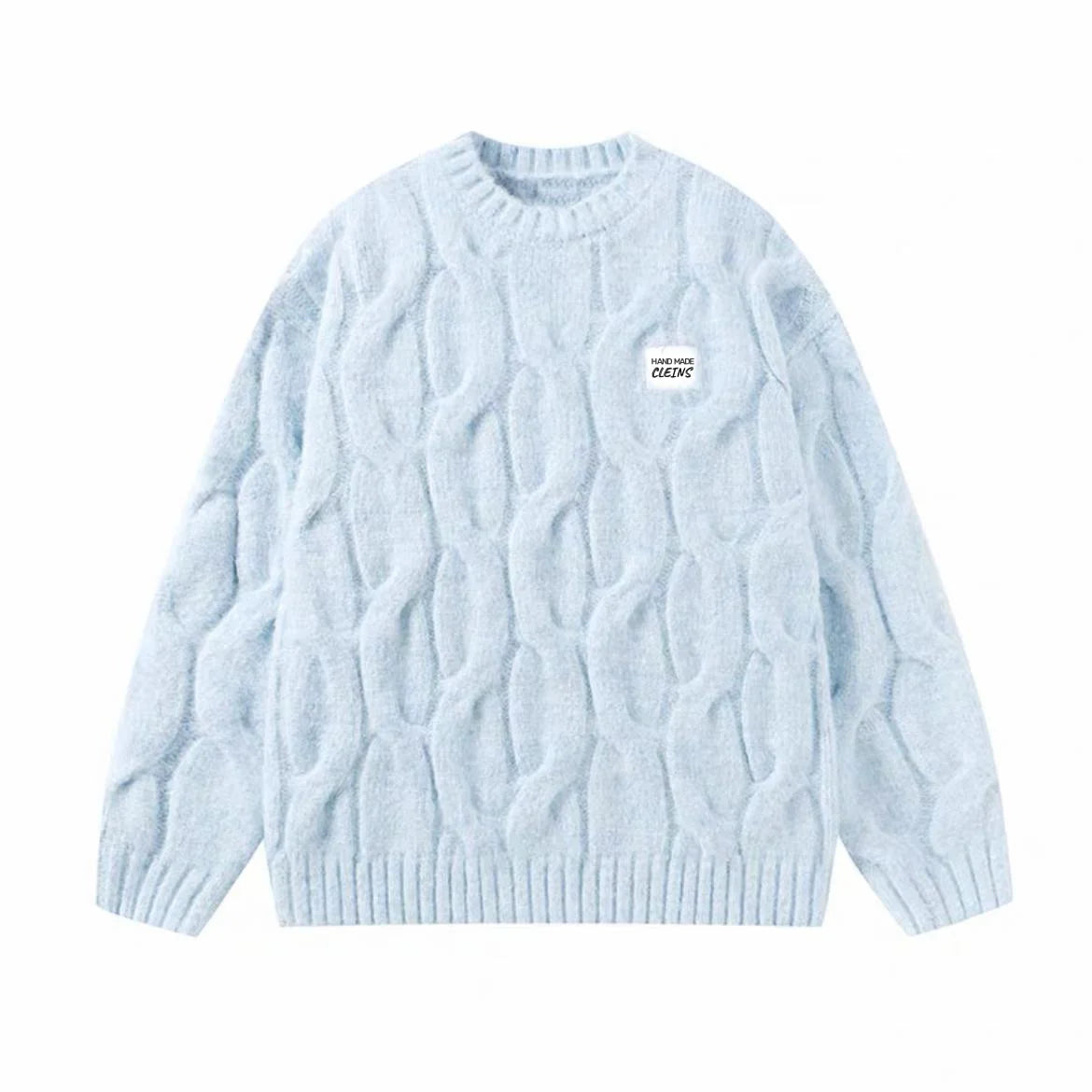 Deeptown Vintage Twist Women Sweater Harajuku Korean Knitted Pullovers