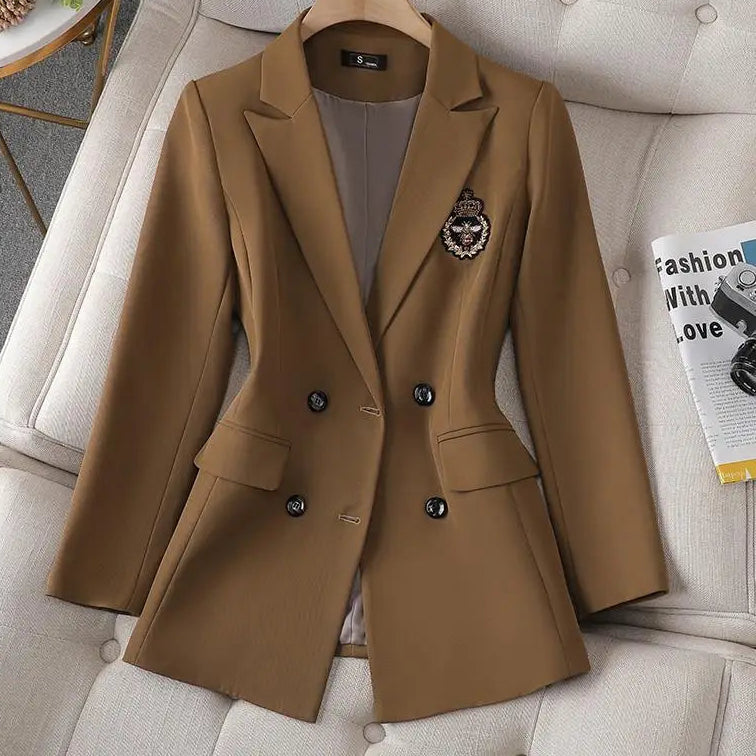 Skirt Two Piece Blazer Outfits Chic 2 Piece Set Women's Clothing Pleated Mini Skirt Blazer Suit