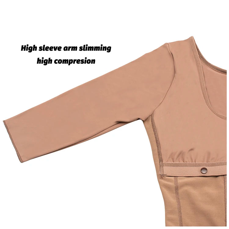 Full Body Colombian Girdles Shaper High Compression Bodysuits Postoperative Postpartum Lipo Arm Slimmer