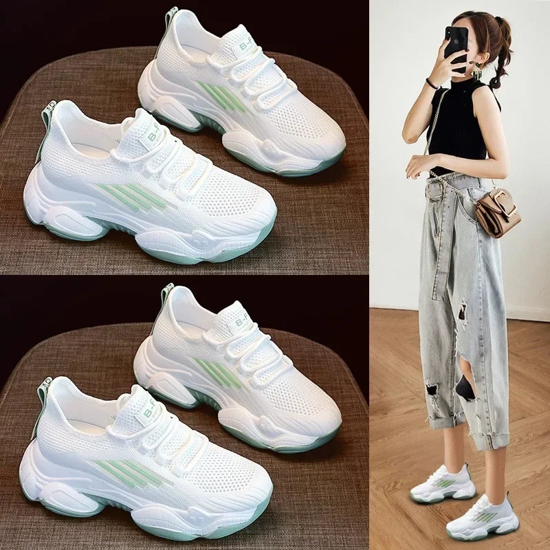 Women Fashion Sneakers Spring Summer New Comfortable Running Shoes Tennis Sneakers Lightweight