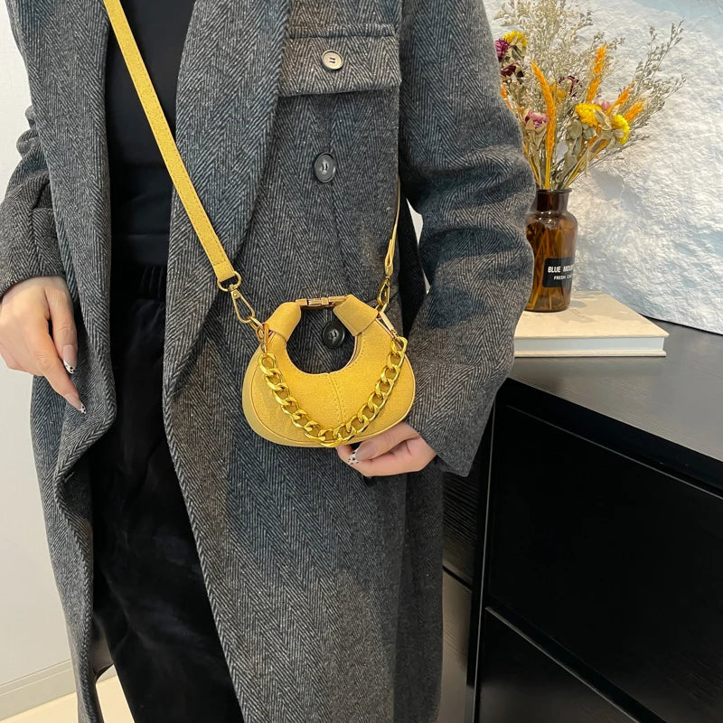 Mini PU Leather Saddle Shoulder Bag for Women Y2K Handbags and Purses Crossbody Bags