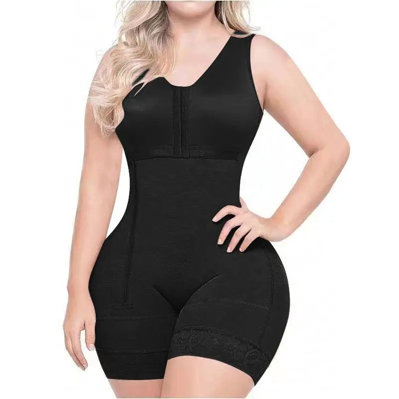 Post Surgery Shapewear High Compression Short Girdle with Brooches Bust for Daily and Post-Surgical Slimming