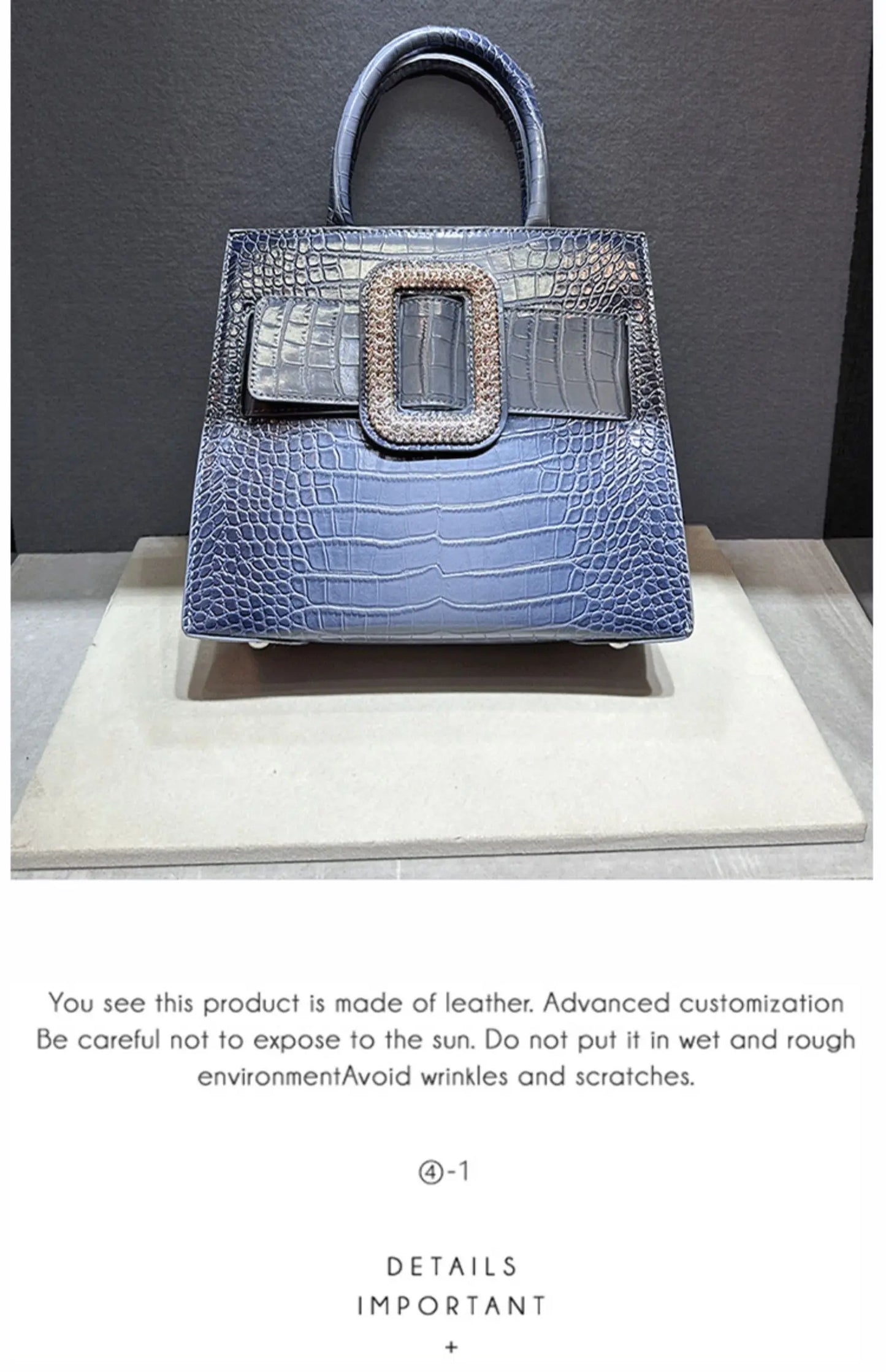 High Quality Crocodile Leather Handbag for Women Shoulder Crossbody Bag