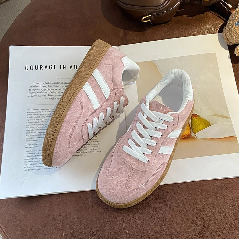 Women's Casual Sneakers Lace Sobriety New Fashion Lightweight Casual Outdoor Walking Shoes Sneakers