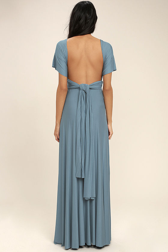 Multiway Wrap Convertible Boho Maxi Dress Bridesmaid Infinity Robe Dresses