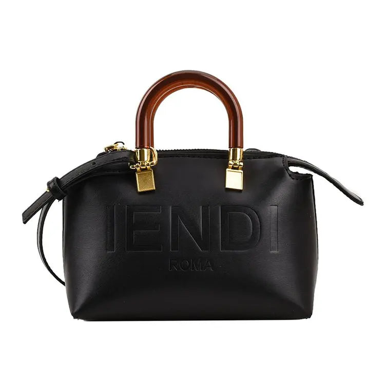 PU Leather Boston Bag Women's Shoulder Bag - Stylish Handbag for Work, Casual Purse