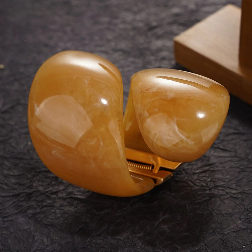 Fashion Exaggerated Geometric Open Cuff Whiter Bracelet Irregular Korean Retro Wide Bracelet