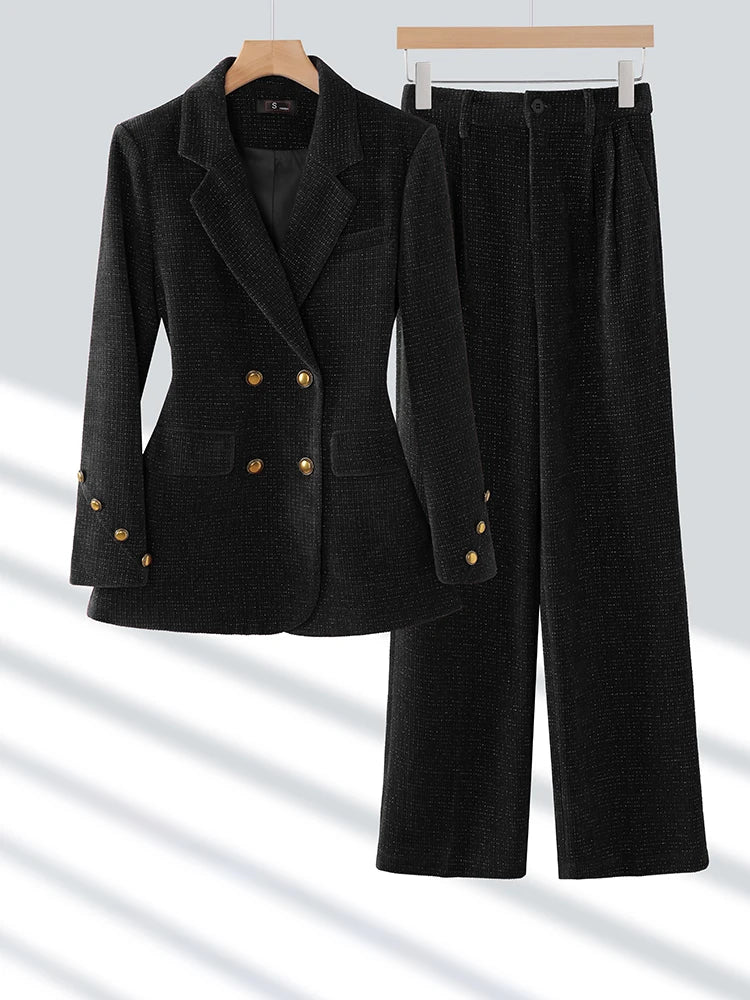 Women Jacket Blazer and Trouser Formal 2 Piece Suit