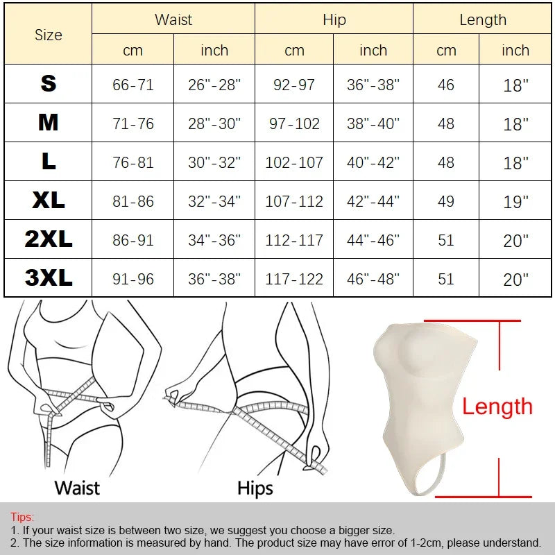 Womens Bodysuit Tummy Control Shapewear Thong Seamless Slimming Compression Body Shaper