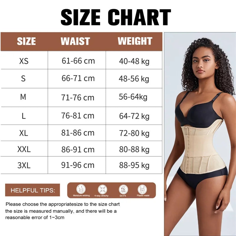 Waist Trainer Corset Women Binders Shaper Tummy Wrap Body Shapewear Slimming Belt Flat Belly Workout Women Shaper Slimming