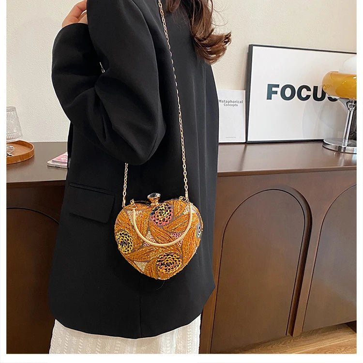 Luxury Gold Clutch Bags for Women Evening Purse Designer Crossbody Bag