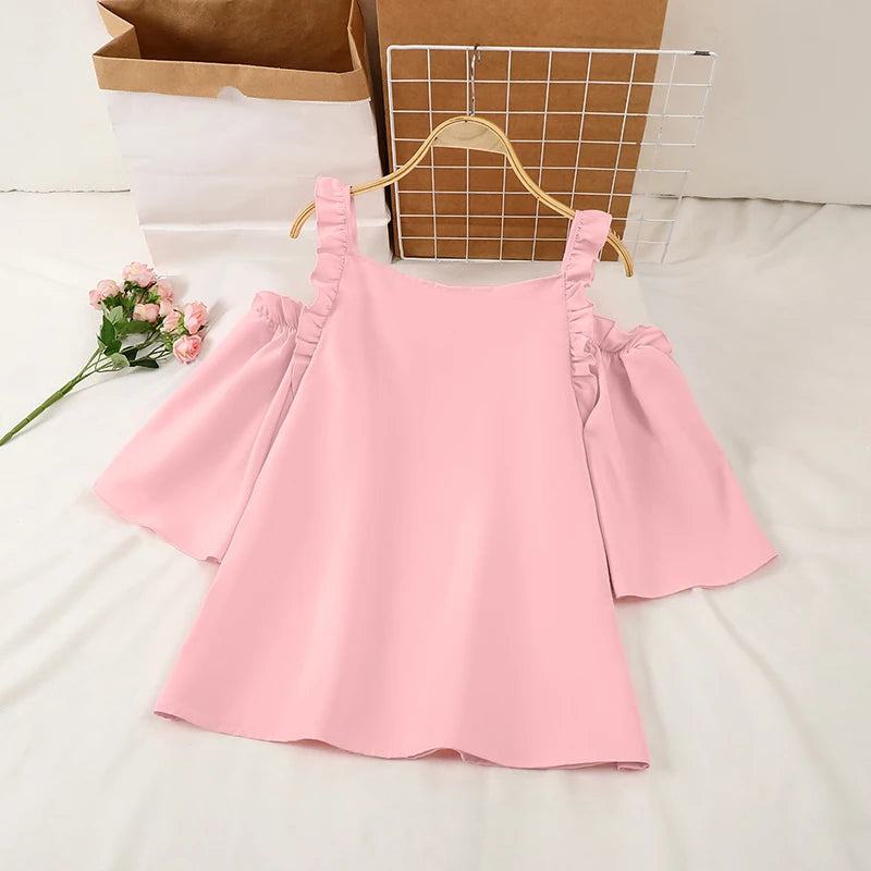 Oversized Women Blouse Summer Off Shoulder Tank Tops Tunic Casual Loose Blouse