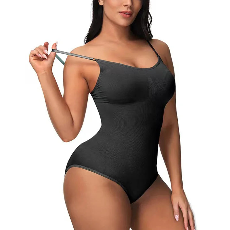 High Elastic Bodysuit for Women Tummy Control Shapewear Seamless Sculpting Thong Body Shaper