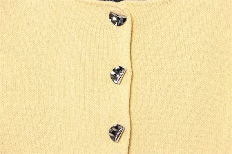 Chic Elastic Top Slim Elegant Knitted Women's Tops