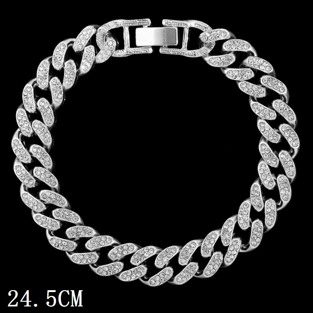 Iced Out Chunky Cuban Chain Anklets For Women