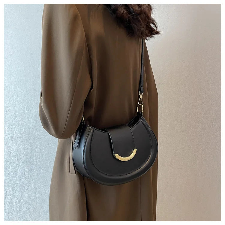 Armpit Shoulder Side Bags for Women Trend Leather Small Underarm Crossbody Handbags