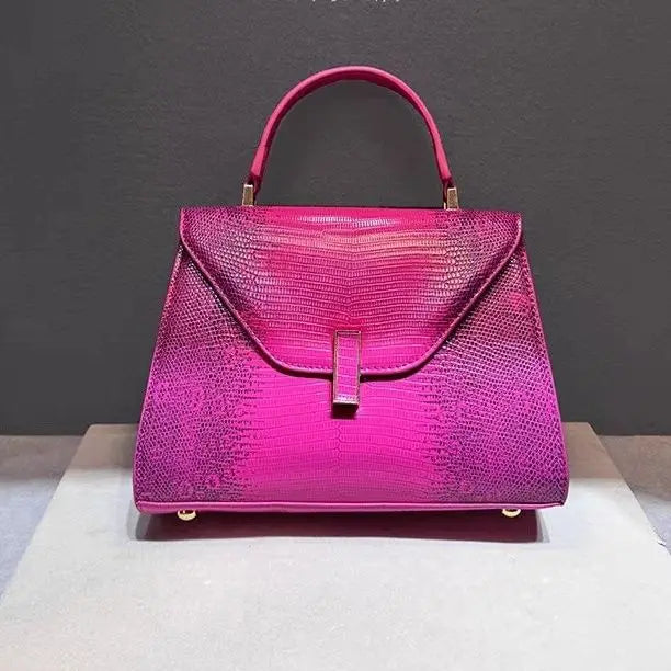 High Quality Lizard-print Handbag Women's Shoulder Crossbody Bag