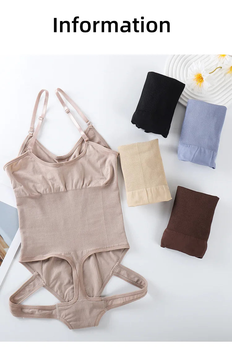 Women Bodysuit Shapewear Tummy Control Fajas Body Shaper Waist Trainer