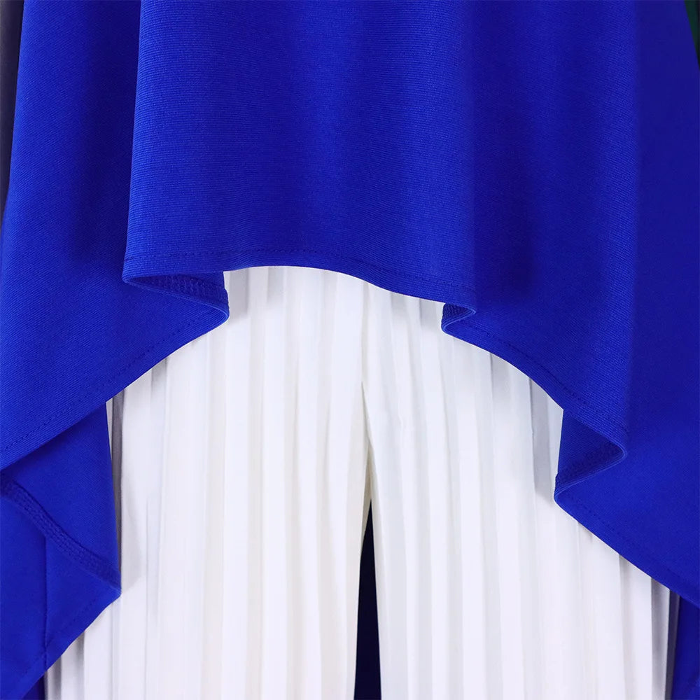 Elegant Two Piece Set Women Outfit Backless Top Hundred Pleated Wide Leg Pants Trousers Suit Summer Office Lady Suit