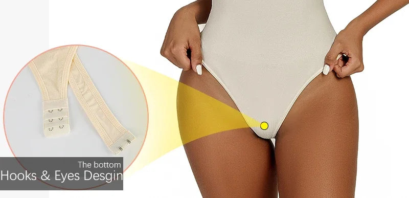 Womens Bodysuit Tummy Control Shapewear Thong Seamless Slimming Compression Body Shaper