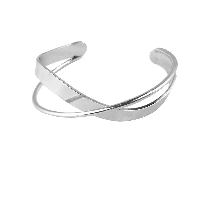 Round Chain Charms Cuff Bracelet For Women